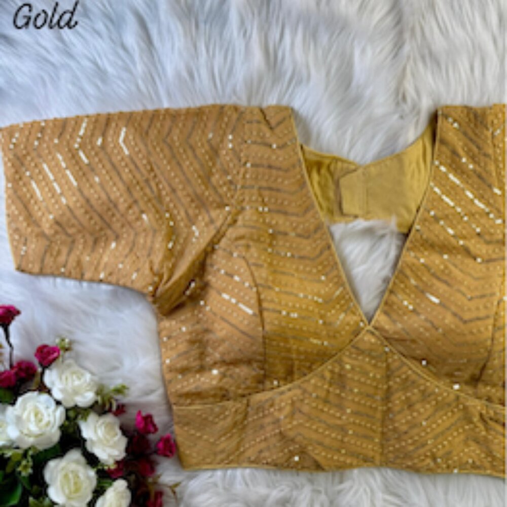 Sabyasachi Sequence Saree Blouse